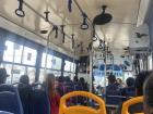 Perspective from inside the bus