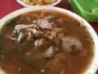 The famous fish soup, encebollado 