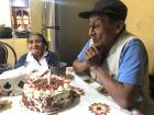 Celebrating my Ecuadorian grandpa's birthday with a cake 