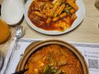 This is Kinchi Jiggae and Tteok-bokki from my favorite Korean restaurant in Buenos Aires!