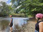 Some of my friends during our visit to the river