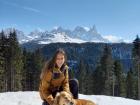 Federica on a hike in her valley!