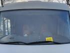 A "Klima Killer" note posted on a van