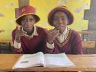 Moepi and Tumelo in class