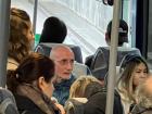 Passengers from different flights share a bus to the next terminal 