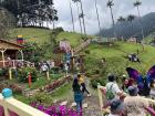 View of the entrance to the Valle de Cocora park