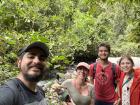 During my hike with my partner (left), I ran into another Fulbrighter from my region (red shirt): he saw Butler and instantly knew it was us! 