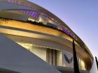 A sneak peek at the Arts and Sciences building at dusk