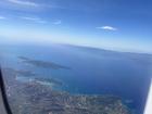 This view over Greece was the prettiest that I have had on a flight