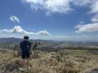 Hiking with a friend to the highest point in the county of Tilarán