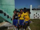 A few of my students preparing for a football (soccer) tournament