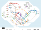 A map of Singapore's MRT which will get you everywhere in the small country