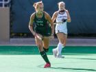 Playing field hockey at William & Mary