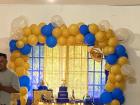 Blue and gold decorations