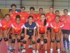 My volleyball team, the Belmopan Mystics, at Nationals