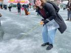 Ice fishing for the first time at the Hwacheon Ice Festival