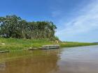 People travel up and down the rivers on these boats