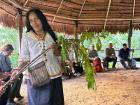 The shaman shared lots of information on local plants she uses to heal and cure people in the community