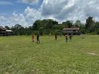 Local kids playing soccer