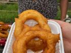 Picarones, a Peruvian doughnut