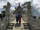 With one of my friends at a temple in Thailand