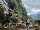 During the rainy season, you have to be careful of landslides, like this one that blocked our path when we were on a bike ride