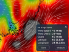 A storm in our area made the seas rough