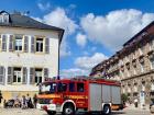 Molly: Fire engine passing by in Speyer. People clapped when it drove by!