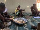 The girls in my compound are never off-duty. When they come home from school, they have to make lunch and do food prep. Today we did "Bopagol," or shelling peanuts to be ground into a grain that we'll have for dinner..