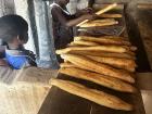 The little boys in the house are sent down the street each morning to buy many loaves of the tapilapa bread (baguette) as breakfast for everyone. Usually the bread is eaten with only mayonnaise as a condiment.