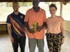 Language class sizes are kept small in Peace Corps to ensure optimal learning. Jacob and I met with our teacher Lamine 5-6 days a week for multiple sessions over the course of three months. He's amazing!