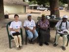 Here I am with my supervisor Mariama, my Nenne (host mom) and counterpart Arona, working on anti-malaria initiatives in preparation for the rainy season 