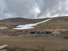 The mostly manmade ski slope in Northern Lesotho