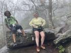 Hiking with a friend up Blood Mountain in northern Georgia