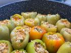 A different take on sarmale with stuffed bell peppers instead 