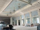The meeting hall in the cultural house, which is under repair 