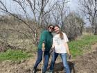 My friend and I at a tree planting 