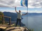 I found the Guatemalan flag at the top of a mountain! 