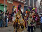 This is what the costumes for "el baile de los Moros y Cristianos" (the dance of the Moors and Christians) look like! 