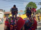 During the festival, females wear their traditional Mayan wear. Patzun's traditional wear is red!