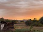 My host family's garden and a beautiful sunset!