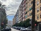 Streets in Valencia often have many colorful buildings