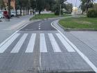 The bike lane I used during sunset hour