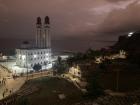 Dramatic sunset over the Mosque of the Divinity