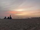 Sunsets mark the time of day when Senegalese people play soccer and exercise on the beaches, as though they are in a public park!