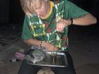 Making Senegalese tea for the entire family