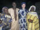 Wearing my new dress to a Senegalese wedding during my last night in Ndiaganiao