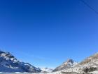 Moving glaciers create a fine powder that turns the water a beautiful blue