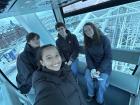 Riding a Ferris Wheel with some American friends in Helsinki, Finland