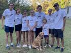 My family, from left to right: Lane, me, A.J., Ollie, Silas, Charly, Mom, and Dad (plus our dog Benji!)